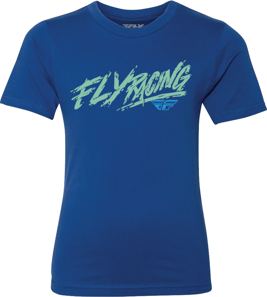 Fly Racing Youth Fly Khaos Tee Blue - Motor Psycho Sport