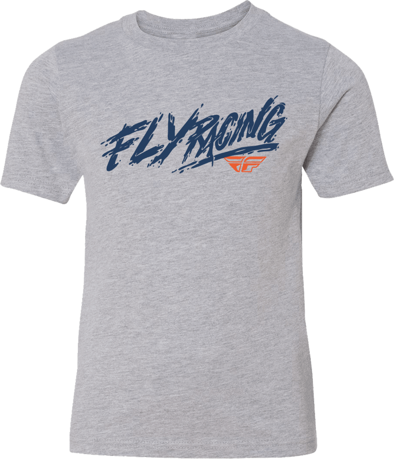 Fly Racing Youth Fly Khaos Tee Grey - Motor Psycho Sport