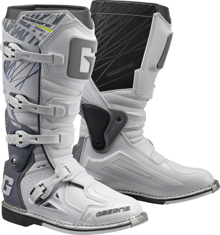 Gaerne Fastback Endurance Boots - White - Motor Psycho Sport