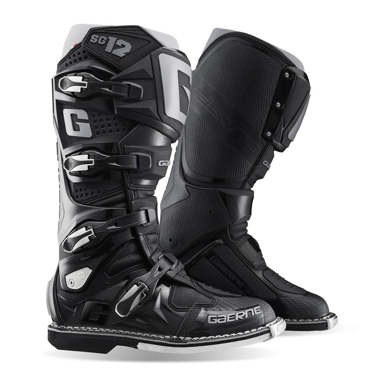 Gaerne SG-12 Boots - Black - Size 10 - OPEN BOX – Motor Psycho Sport