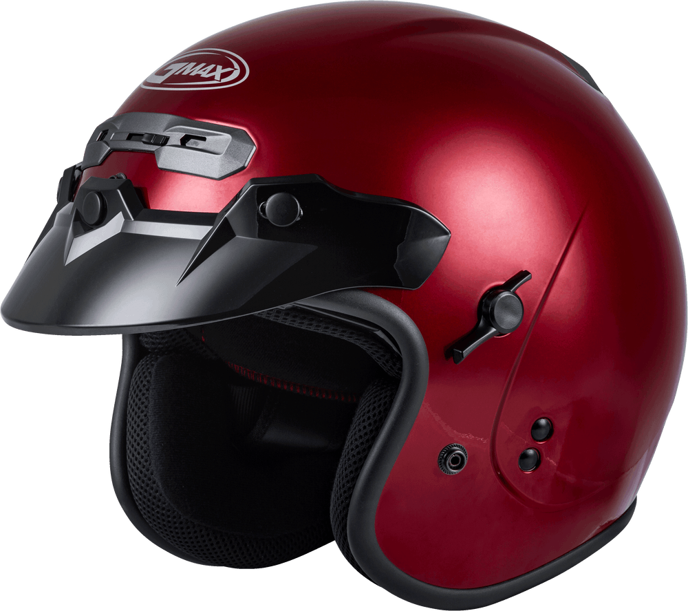 Gmax GM-32 Open-Face Helmet Candy Red - Motor Psycho Sport