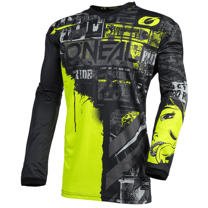 O'Neal Element Ride Jersey Black/Neon - Motor Psycho Sport