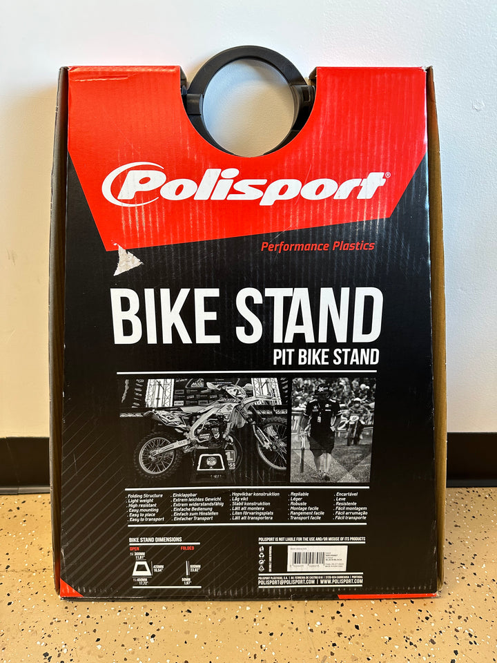 Polisport Plastic Folding Bike Stand Black - Motor Psycho Sport