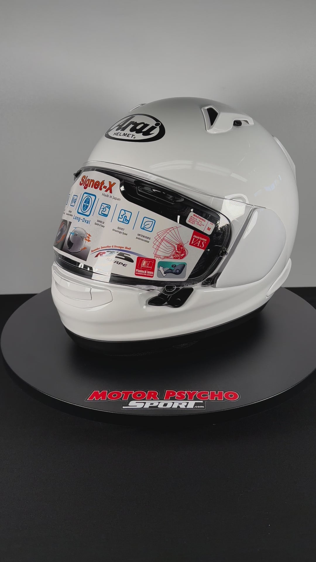 Arai Signet-X Helmet - White - Size Medium - OPEN BOX