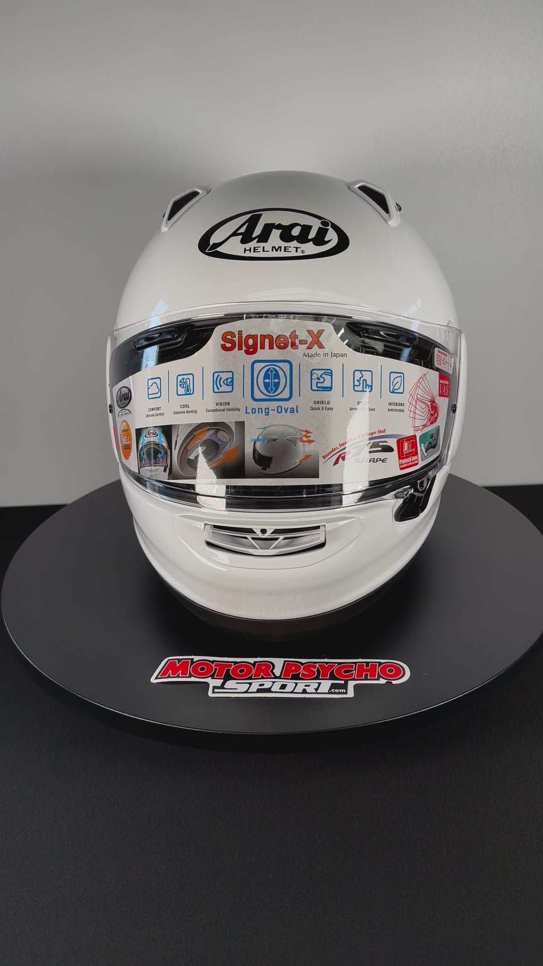 Arai Signet-X Helmet - White - Size Large - OPEN BOX