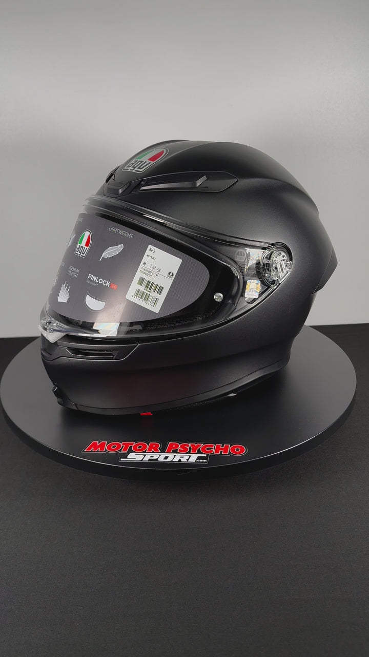 AGV K6 S Helmet - Matte Black - Size Medium - OPEN BOX