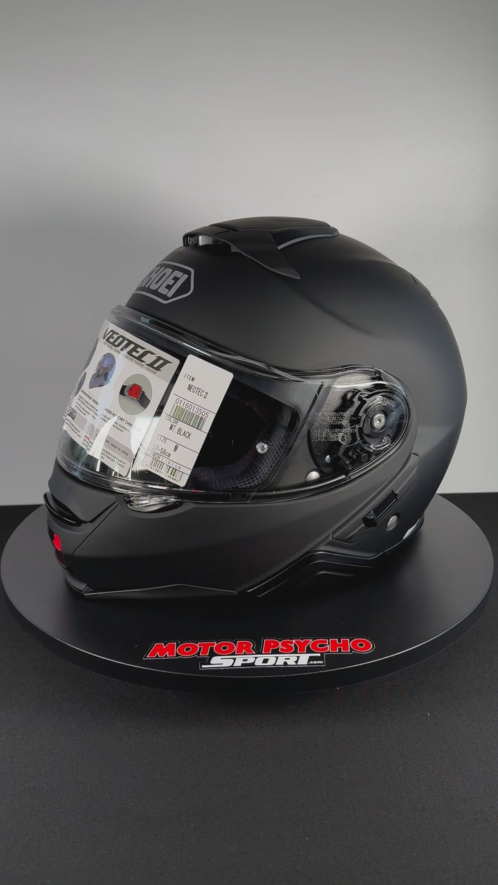 Shoei Neotec II Modular Helmet - Matte Black - Size Medium - OPEN BOX