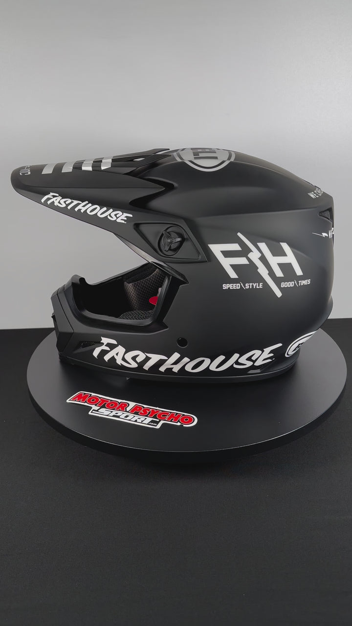 Bell MX-9 MIPS Helmet - Fasthouse Prospect Matte Black/White