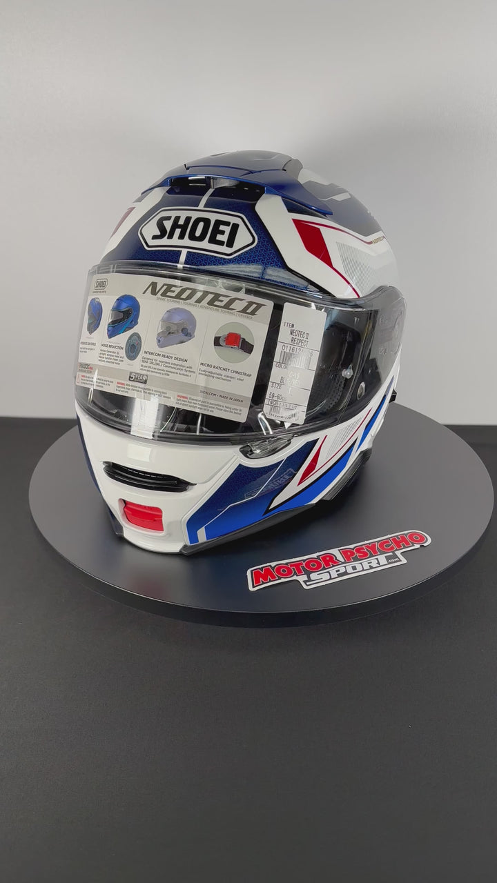 Shoei Neotec II Respect Modular Helmet - TC-10 Blue/White