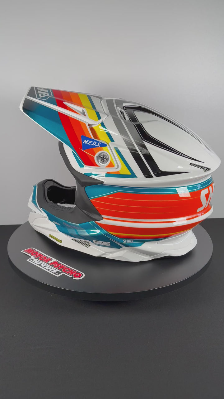 Shoei VFX-EVO Pinnacle Helmets - TC-8 Red/Blue/Orange