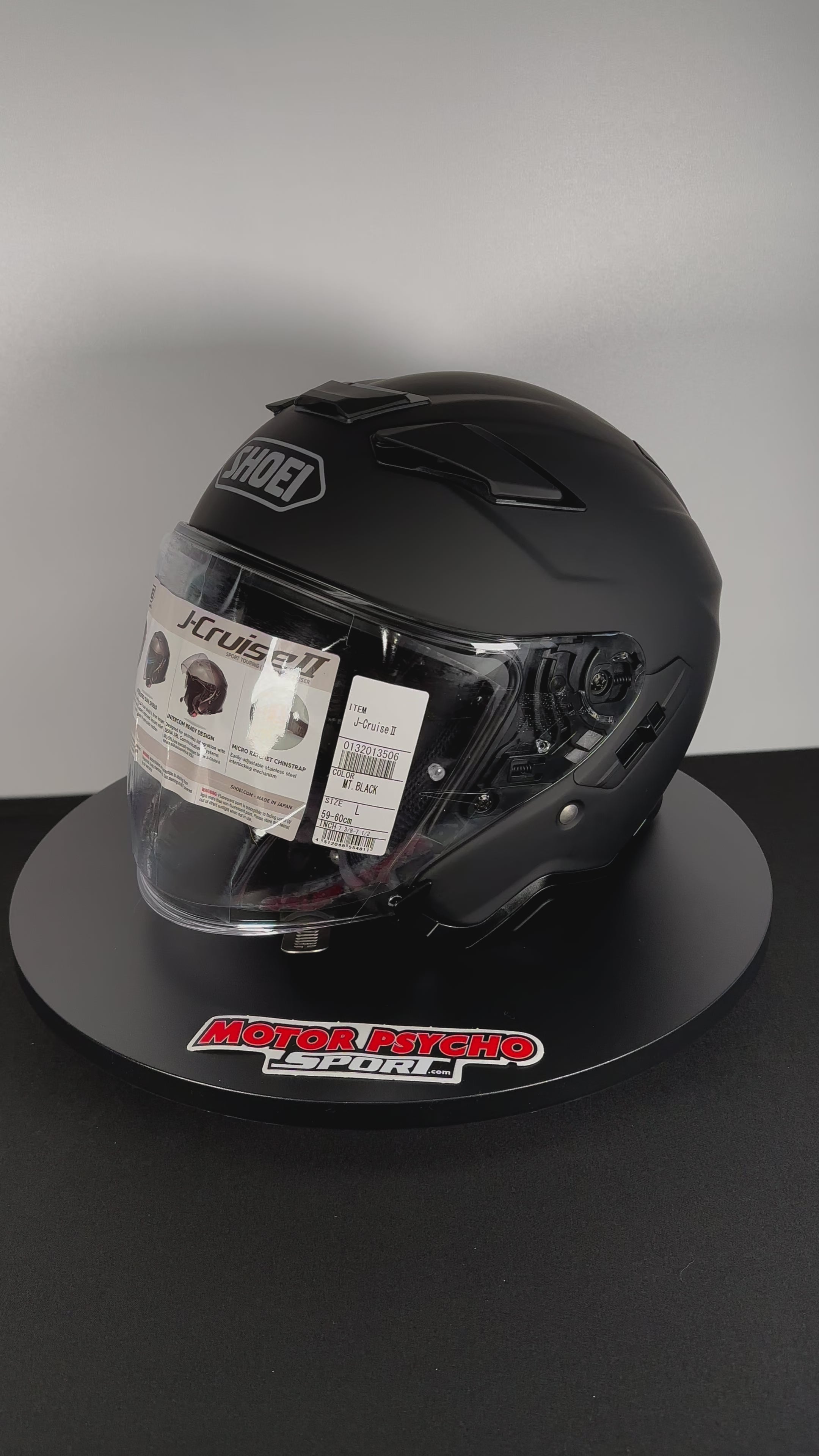 Shoei J-Cruise II Open-Face Helmet - Matte Black - Size Large - OPEN BOX