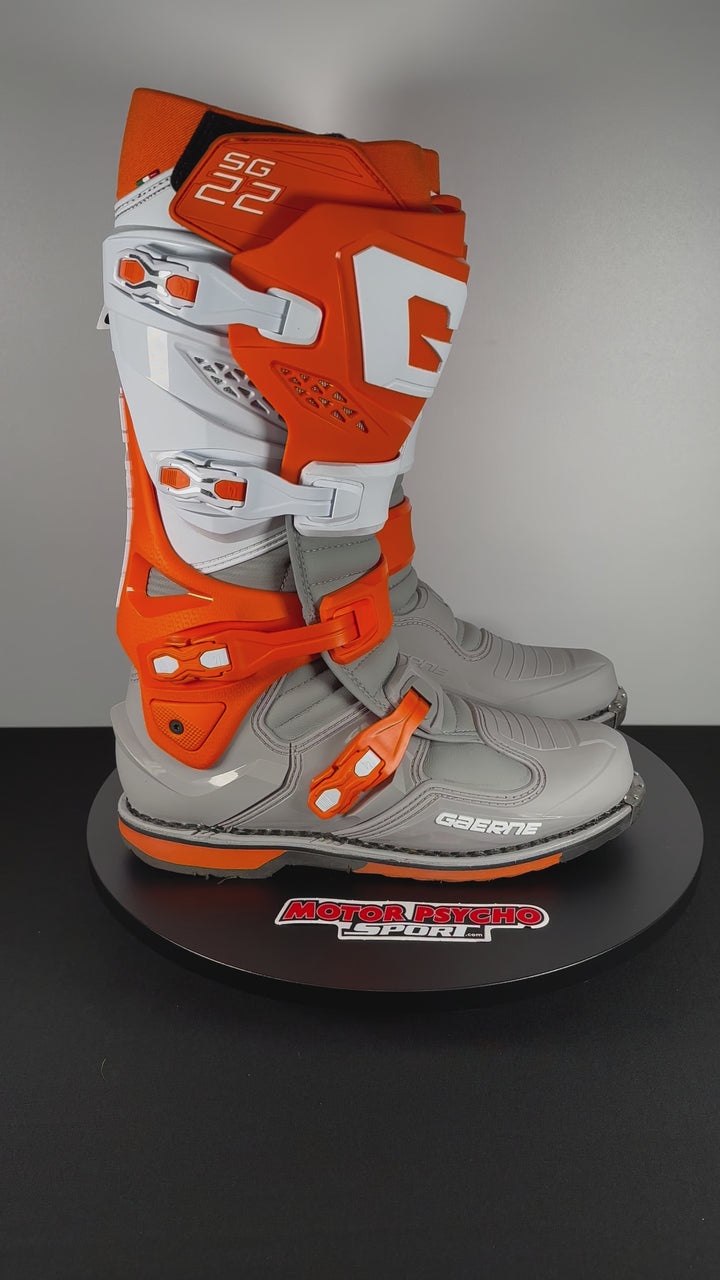 Gaerne SG-22 Boots - Orange/White/Grey