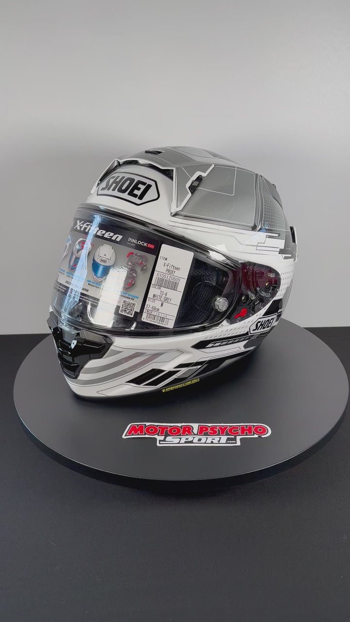 Shoei X-15 Proxy Helmet - TC-6 White/Gray/Black