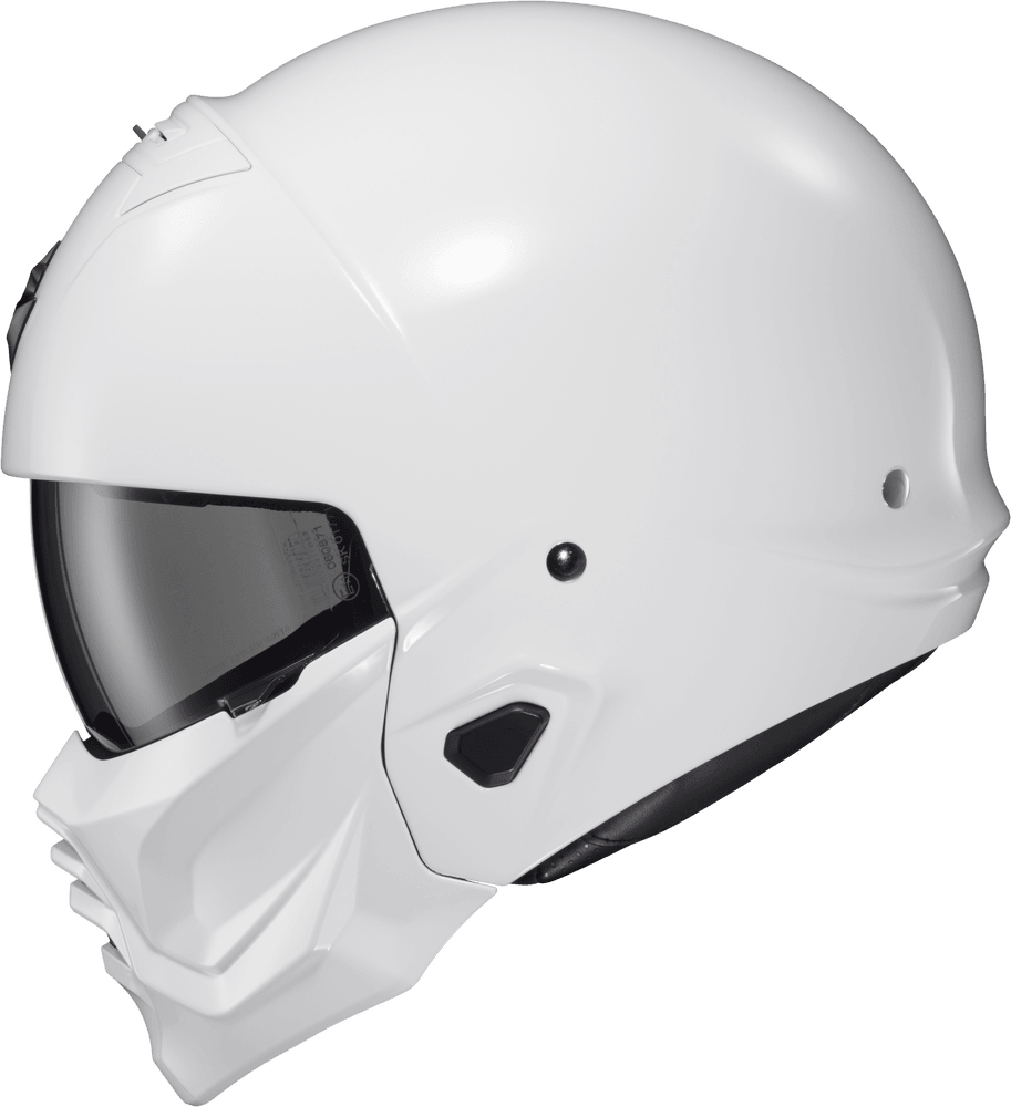 Scorpion Exo Covert 2 Open-Face Helmet Gloss White - Motor Psycho Sport