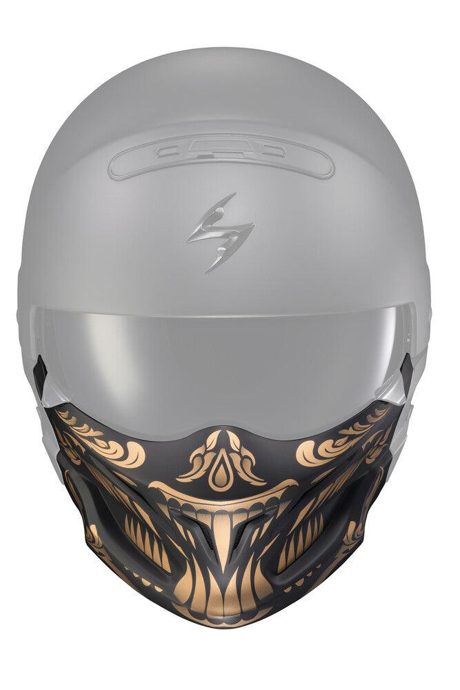 Scorpion Exo Covert Face Mask Apex Gloss Black/Gold - Motor Psycho Sport