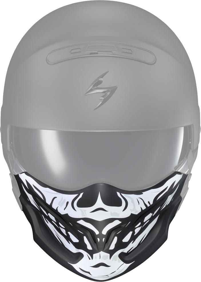 Scorpion Exo Covert Face Mask Skull Black/White - Motor Psycho Sport