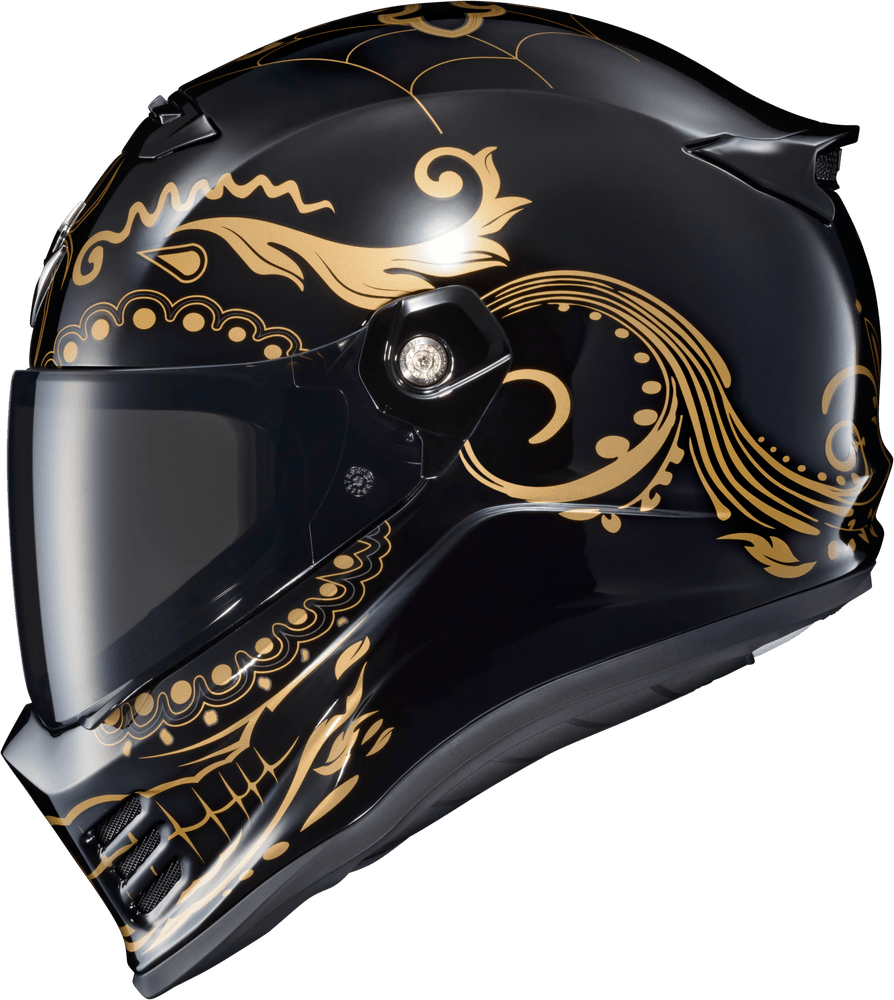 Scorpion Exo Covert FX Full Face Helmet EL Malo Gold/Gloss Black - Motor Psycho Sport