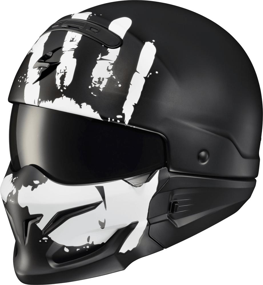 Scorpion Exo Covert Open-Face Helmet Uruk Matte White - Motor Psycho Sport