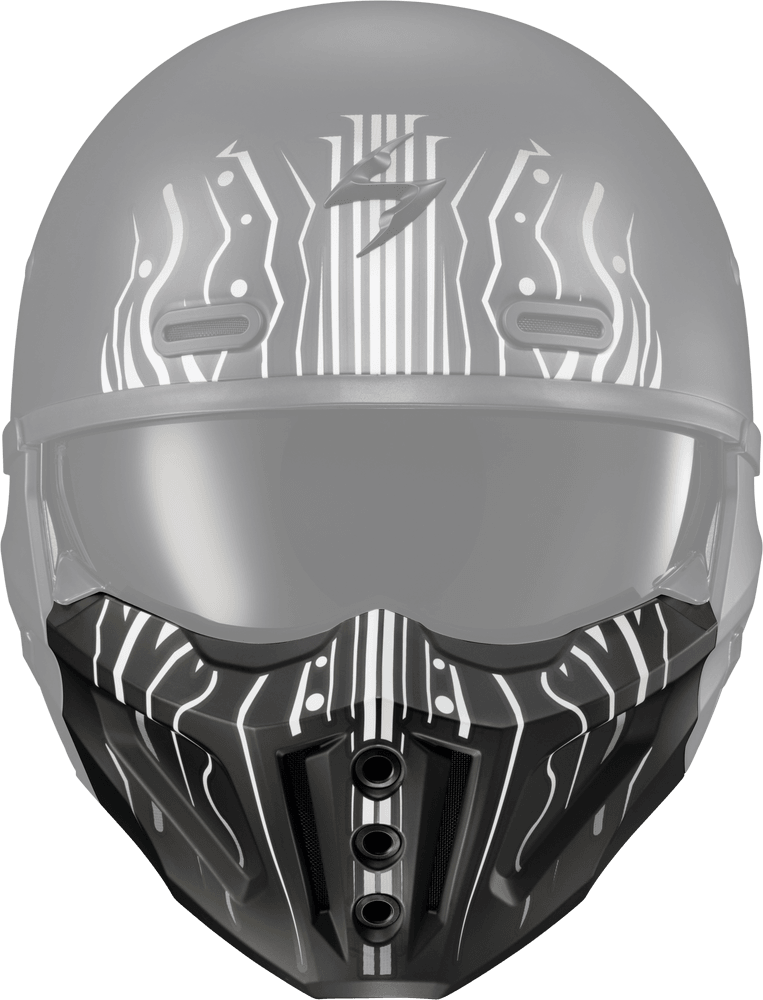 Scorpion Exo Covert X Face Mask Tribe White - Motor Psycho Sport