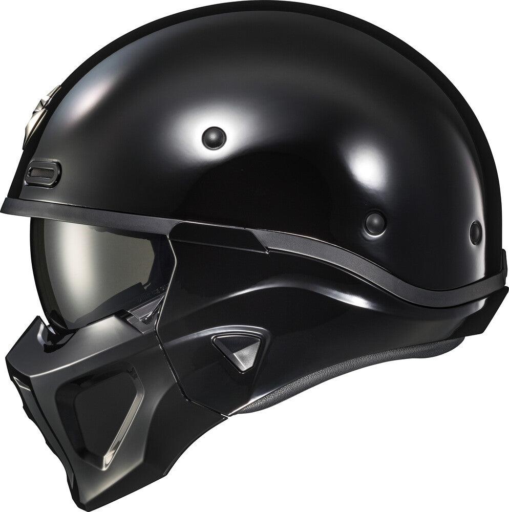 Scorpion Exo Covert X Open-Face Helmet Gloss Black - Motor Psycho Sport