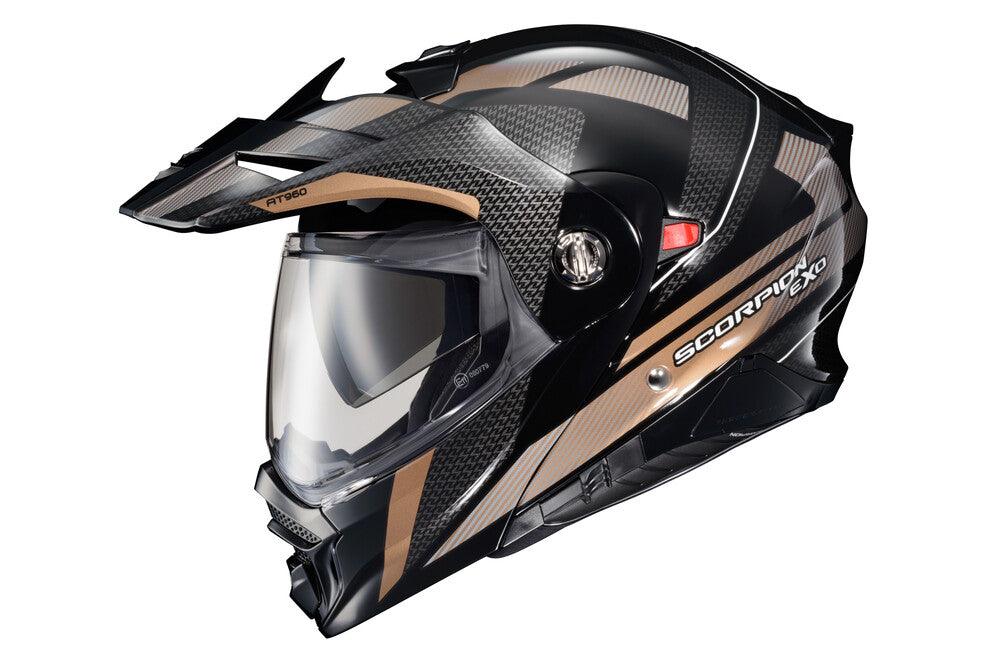 Scorpion Exo EXO-AT960 Modular Helmet Hicks Black/Gold - Motor Psycho Sport