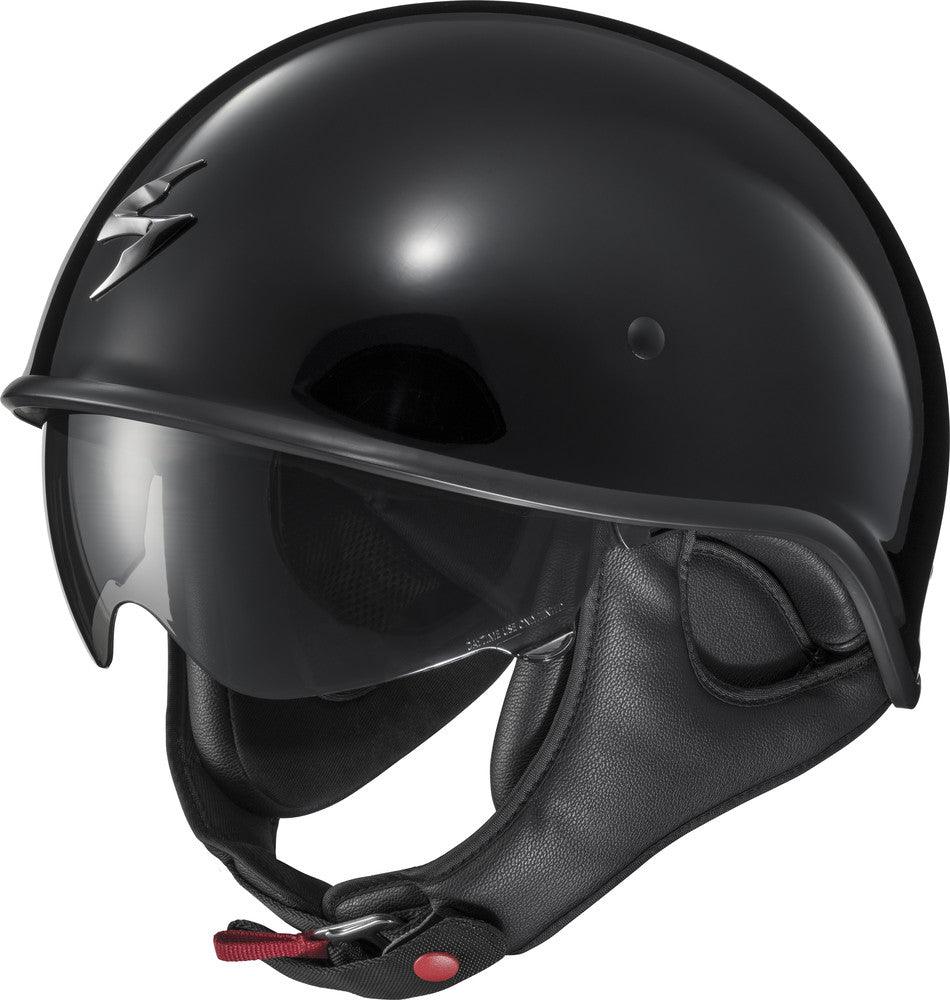 Scorpion Exo EXO-C90 Open-Face Helmet Gloss Black - Motor Psycho Sport