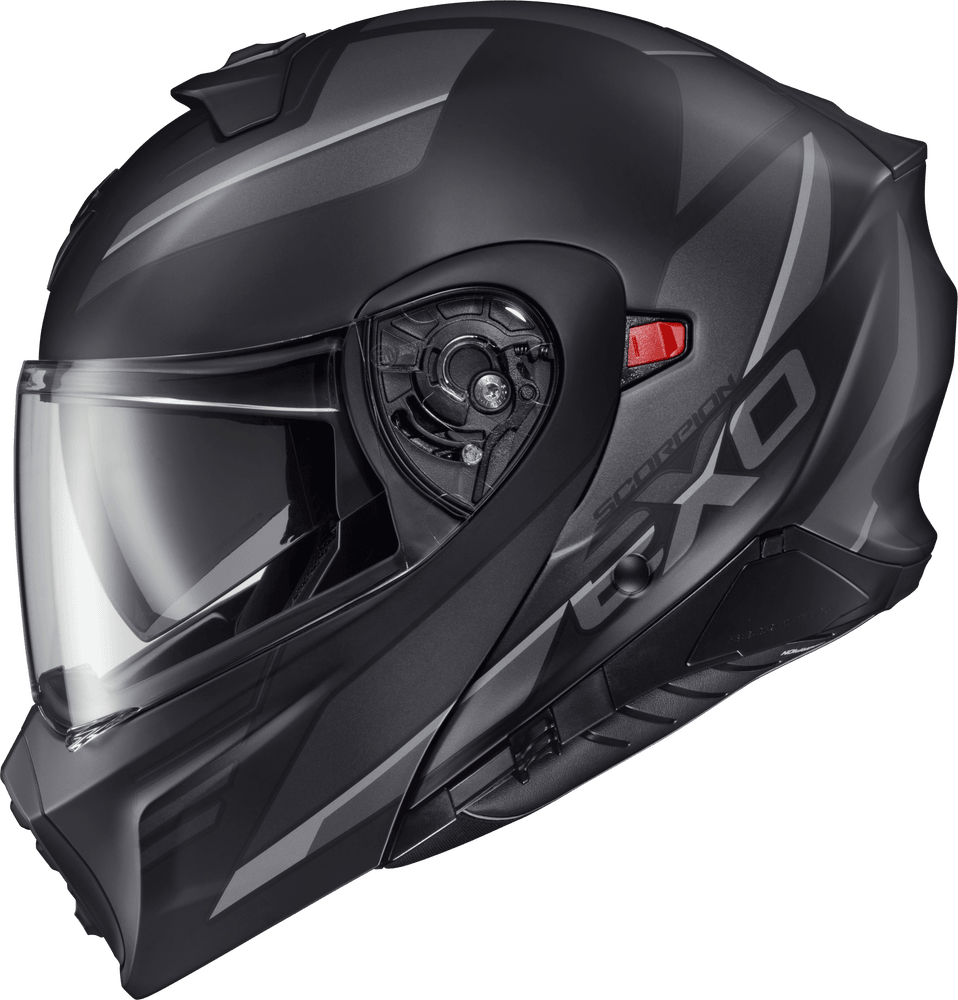 Scorpion Exo Exo-GT930 Transformer Helmet Modulus Black - Motor Psycho Sport