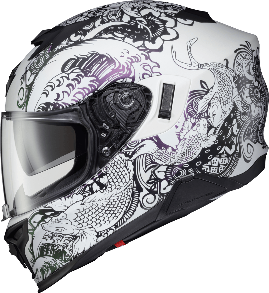 Scorpion Exo Exo-T520 Helmet Nama-Sushi White/Chameleon - Motor Psycho Sport