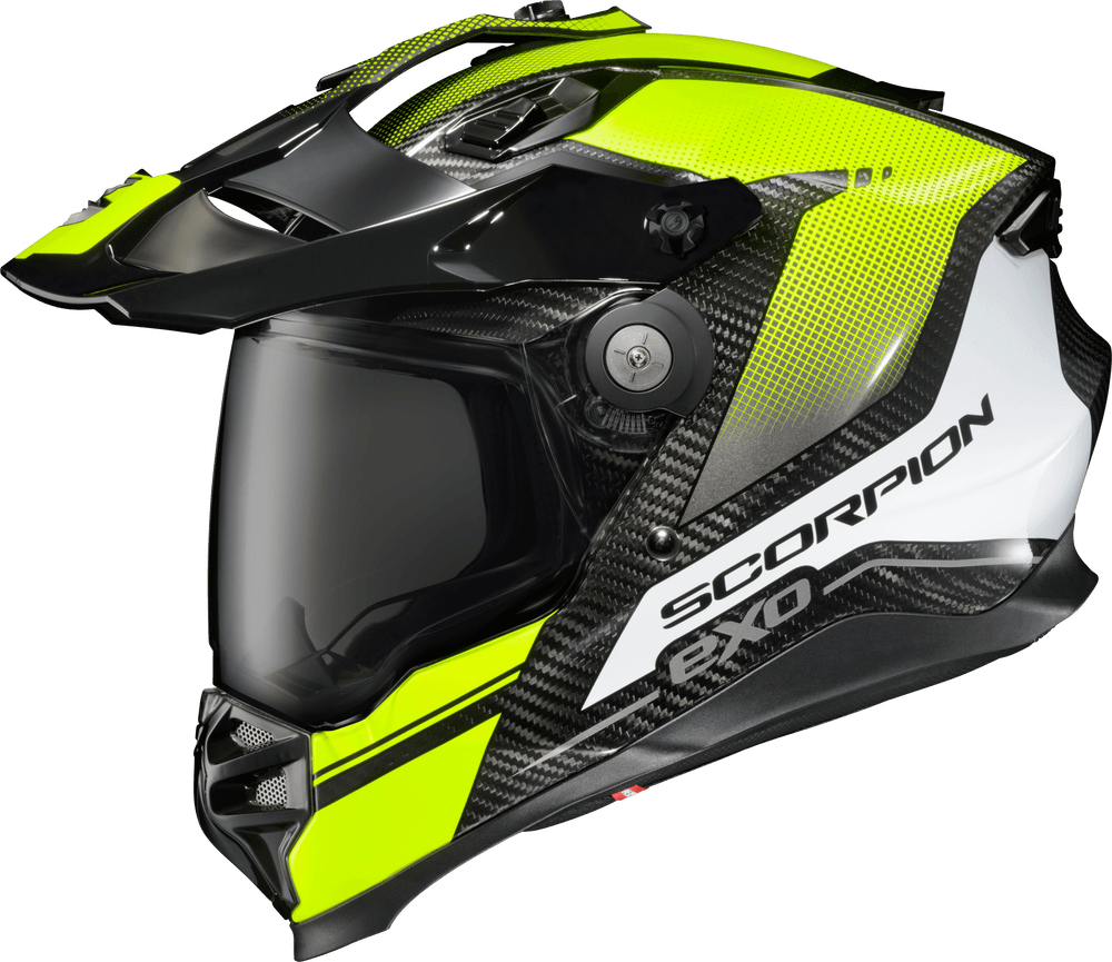 Scorpion Exo XT9000 Carbon Full-Face Helmet Trailhead Hi-Vis - Motor Psycho Sport