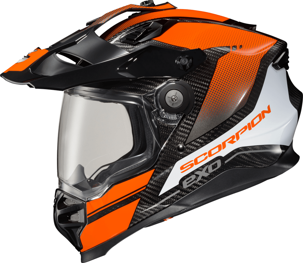 Scorpion Exo XT9000 Carbon Full-Face Helmet Trailhead Orange - Motor Psycho Sport