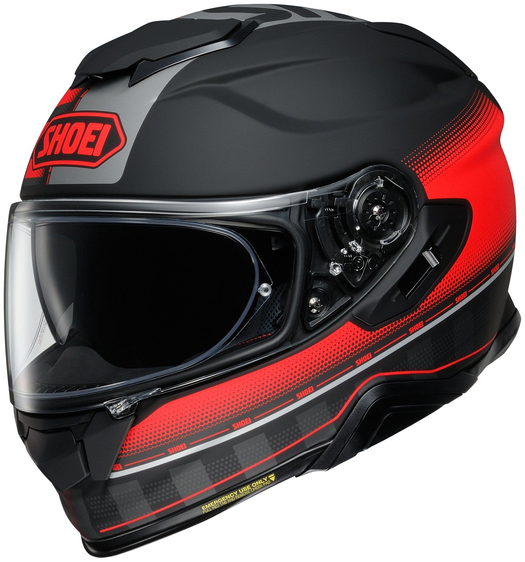 Shoei GT-Air II Tesseract Helmet - Matte TC-1 Red/Black – Motor Psycho Sport