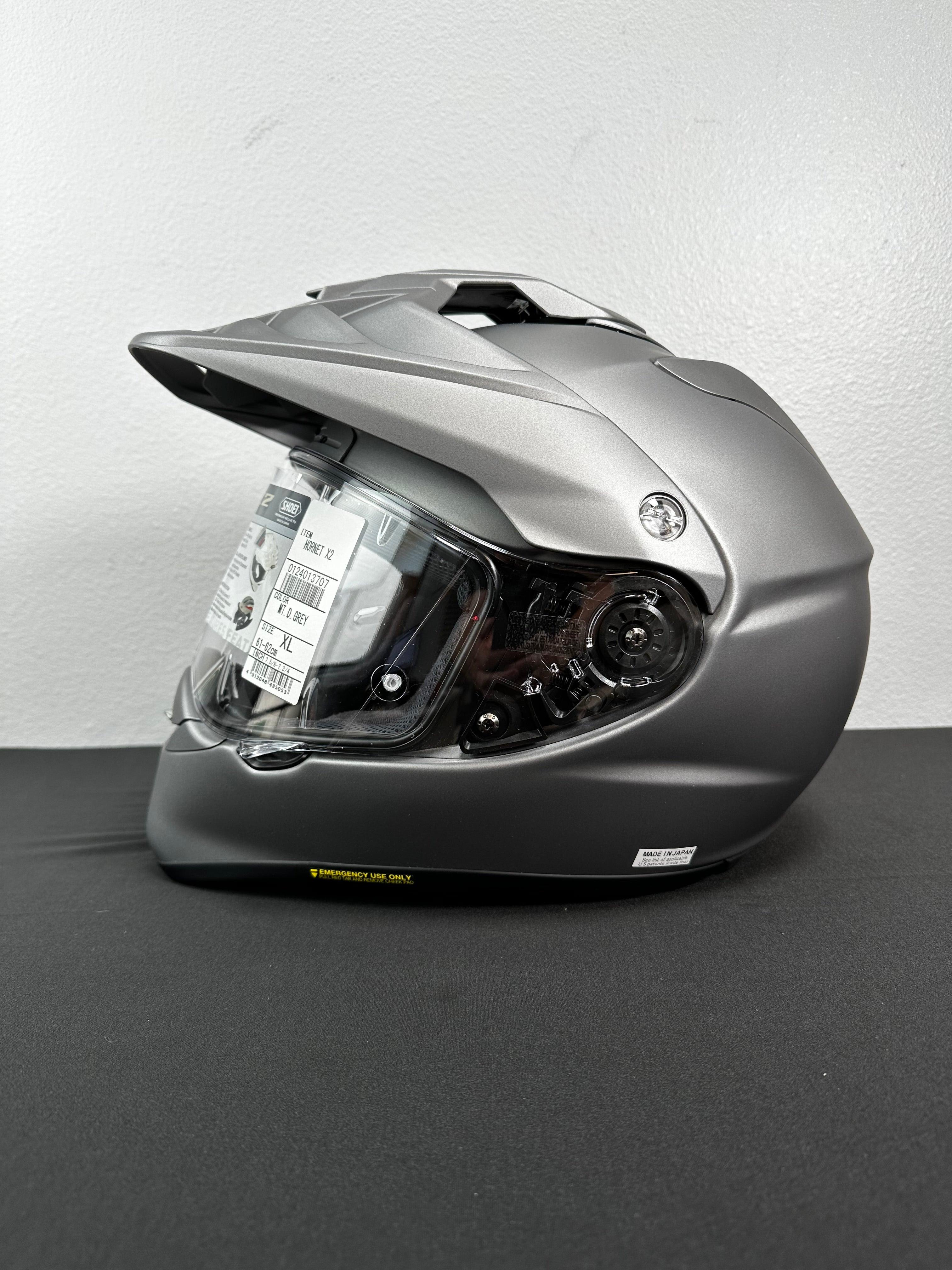 Shoei Hornet X2 Adventure Helmet - Matte Deep Gray - Size XL - OPEN BOX