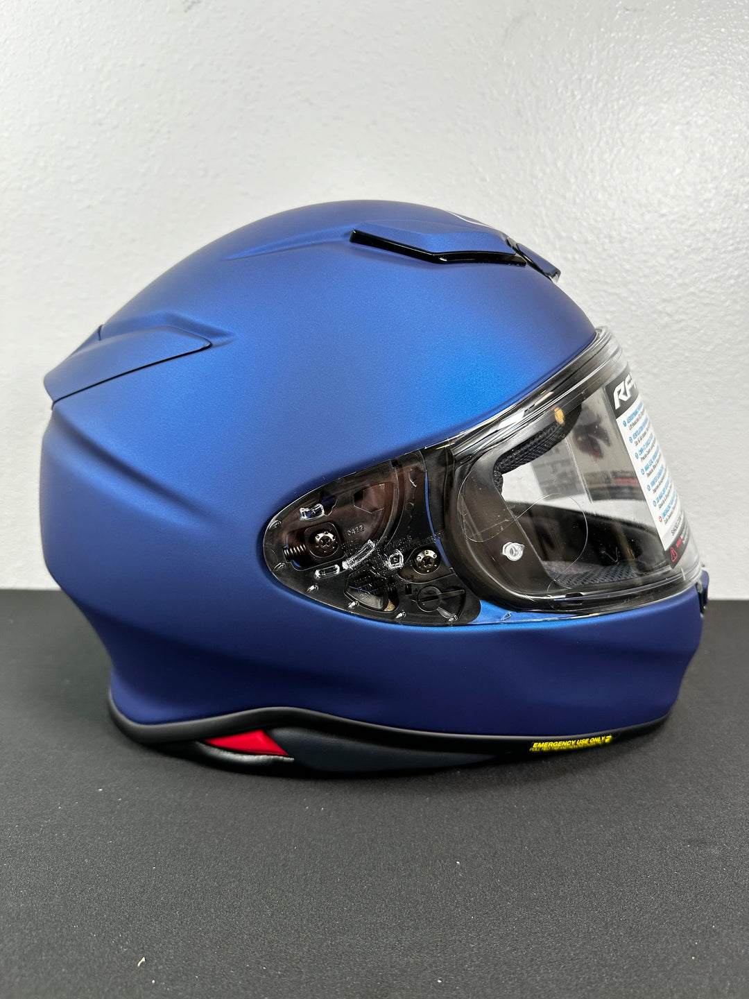 Shoei RF-1400 Helmet - Matte Blue - Size Large - OPEN BOX - Motor Psycho Sport