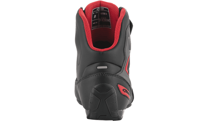 Alpinestars Faster-3 Shoes Black/Gray/Red - Motor Psycho Sport